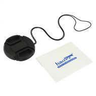 Haoge 49mm Center Pinch Snap On Front Lens Cap Cover with Cap Keeper for Canon Nikon Sony Fujifilm Sigma Tamron and Other 49mm Filter Thread Lens
