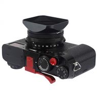 Haoge LH-X200B Square Metal Lens Hood with 49mm Adapter Ring Metal Cap for Fujifilm Fuji X100V X100F X100T X100S X70 Fuji Photo Camera Accessories Black