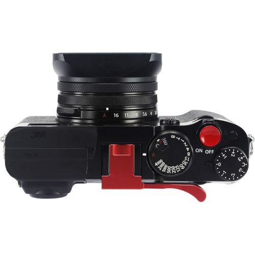  Haoge LH-X200B Square Metal Lens Hood with 49mm Adapter Ring Metal Cap for Fujifilm Fuji X100V X100F X100T X100S X70 Fuji Photo Camera Accessories Black