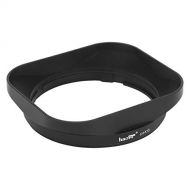 Haoge LH-X13 Bayonet Square Metal Lens Hood for Fujifilm Fuji Fujinon XF 14mm F2.8 R and XF 18-55mm F2.8-4.0 R LM OIS Lens on X-Pro2 X-Pro1 X-T2 X-T1 X-T20 X-T10 X-E2S X-A5 X-A20 X