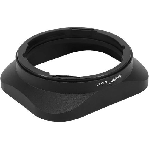  Haoge LH-X17 Bayonet Square Metal Lens Hood for Fujifilm Fuji Fujinon XF 16mm F2.8 R WR XF16mmF2.8 Lens on X-Pro2 X-Pro1 X-T2 X-T1 X-T20 X-T10 X-E2S X-A5 X-A20 X-E3 X-H1