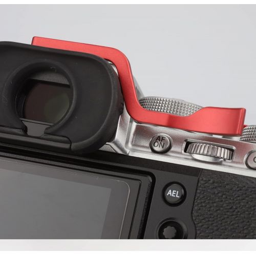  Haoge THB-XT4R Metal Hot Shoe Thumb Up Rest Hand Grip for Fujifilm Fuji X-T1 X-T2 X-T3 X-T4 XT1 XT2 XT3 XT4 Camera Red