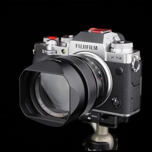  Square Metal Lens Hood for Fujifilm XF 23mm F1.4 R, Fuji XF 56mm F1.2 R and Fujinon XF 56mm F1.2 R APD Lens Replaces Fuji LH-XF23 Lens Hood Haoge LH-X23B Dedicated Shade with Metal