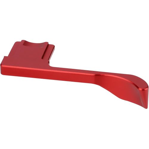  Haoge THB-X4R Hand Grip Metal Hot Shoe Thumb Up Rest for Fujifilm XE4 Fuji X-E4 Camera Red