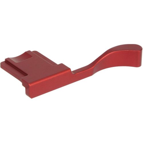  Haoge THB-X2R Metal Hot Shoe Thumb Up Rest Hand Grip for Fujifilm Fuji X100V Camera Red