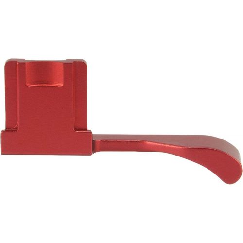  Haoge THB-X2R Metal Hot Shoe Thumb Up Rest Hand Grip for Fujifilm Fuji X100V Camera Red