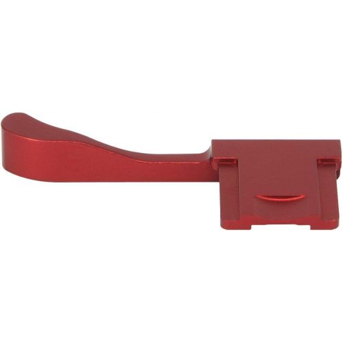  Haoge THB-X2R Metal Hot Shoe Thumb Up Rest Hand Grip for Fujifilm Fuji X100V Camera Red