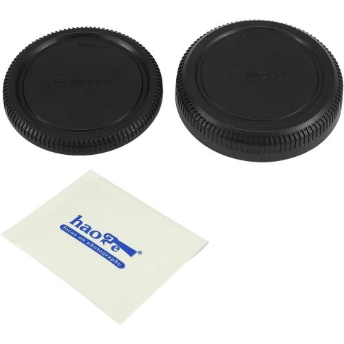  Haoge Camera Body Cap and Rear Lens Cap Cover Kit for Fujifilm G GF GFX Mount Camera Lens Such as GFX 50S 50R 100