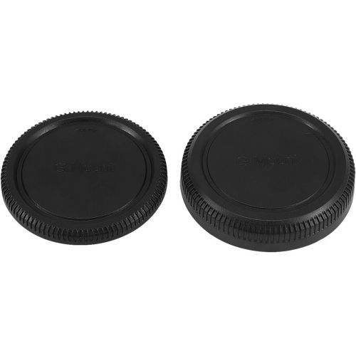  Haoge Camera Body Cap and Rear Lens Cap Cover Kit for Fujifilm G GF GFX Mount Camera Lens Such as GFX 50S 50R 100