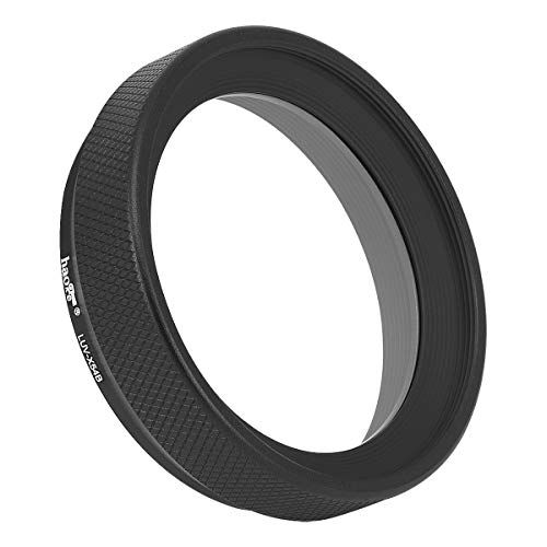  Haoge LUV-X54B Metal Lens Hood with MC UV Protection Multicoated Ultraviolet Lens Filter for Fujifilm Fuji X100V Camera Black