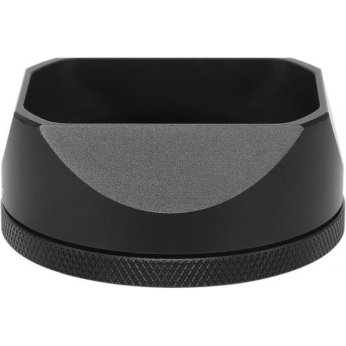  Haoge LH-X54B Square Metal Lens Hood with 49mm Adapter Ring for Fujifilm Fuji X100V Camera Black