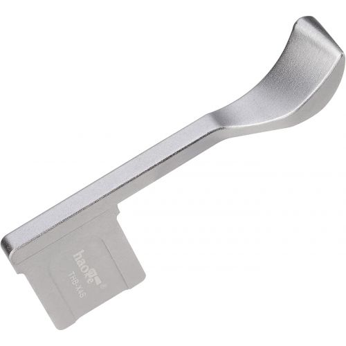  Haoge THB-X4S Hand Grip Metal Hot Shoe Thumb Up Rest for Fujifilm Fuji X-E4 Camera Silver