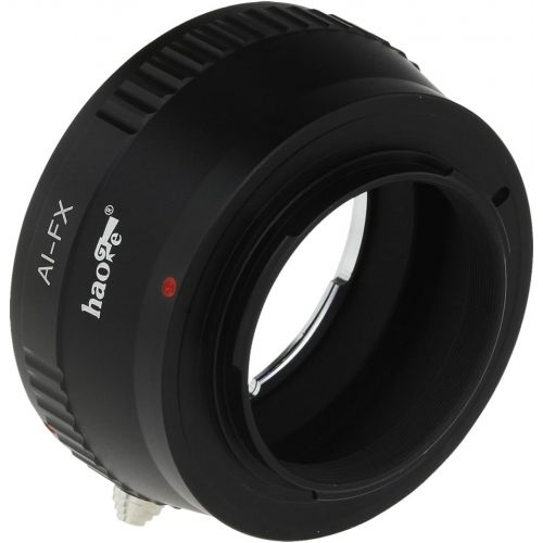  Haoge Lens Mount Adapter for Nikon Nikkor F Mount AI AI-S Lens to Fujifilm Fuji X FX Mount Camera as X-A3 X-A5 X-A10 X-A20 X-E1 X-E2 X-E2s X-E3 X-H1 X-M1 X-Pro1 X-Pro2 X-T1 X-T2 X-