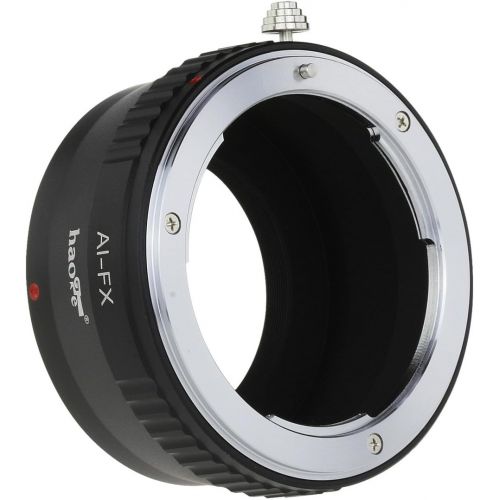  Haoge Lens Mount Adapter for Nikon Nikkor F Mount AI AI-S Lens to Fujifilm Fuji X FX Mount Camera as X-A3 X-A5 X-A10 X-A20 X-E1 X-E2 X-E2s X-E3 X-H1 X-M1 X-Pro1 X-Pro2 X-T1 X-T2 X-