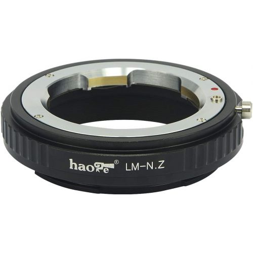  Haoge Manual Lens Mount Adapter for Leica M LM, Zeiss ZM, Voigtlander VM Lens to Nikon Z Mount Camera Such as Z6 Z7