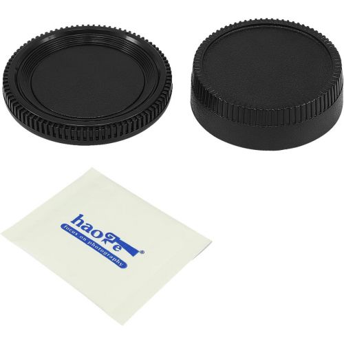  Haoge Camera Body Cap and Rear Lens Cap Cover Kit for Nikon F AI AIS AFD DX FX Non-AI Mount Camera Lens