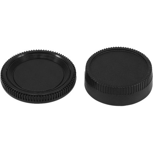  Haoge Camera Body Cap and Rear Lens Cap Cover Kit for Nikon F AI AIS AFD DX FX Non-AI Mount Camera Lens