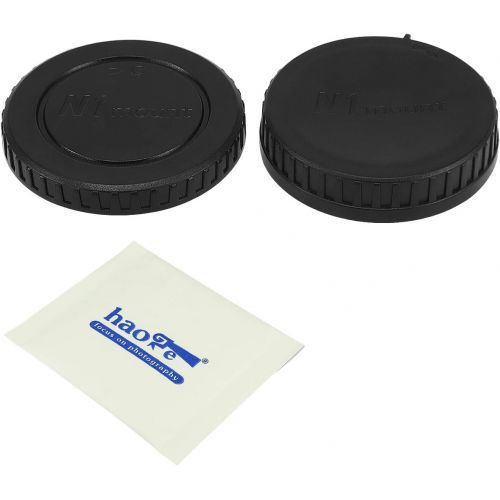  Haoge Camera Body Cap and Rear Lens Cap Cover Kit for Nikon 1 Mount Camera Lens Such as J1 J2 J3 J4 J5 V1 V2 V3 S1 S2 AW1