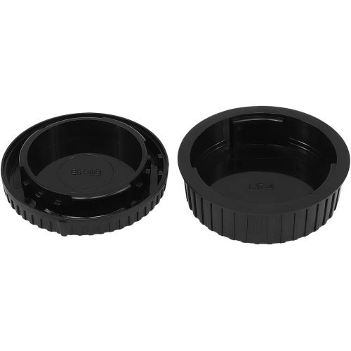  Haoge Camera Body Cap and Rear Lens Cap Cover Kit for Nikon F Mount Camera Lens Such as D4S D5 D6 D40X D600 D610 D750 D800 D800E D810 D810A D850 D3300 D3400 D3500 D5300 D5500 D5600