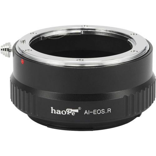  Haoge Manual Lens Mount Adapter for Nikon Nikkor F/AI/AIS/D Lens to Canon RF Mount R5 R6 Mirrorless Camera Such as Canon EOS R