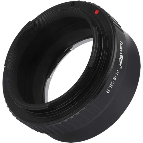  Haoge Manual Lens Mount Adapter for Nikon Nikkor F/AI/AIS/D Lens to Canon RF Mount R5 R6 Mirrorless Camera Such as Canon EOS R