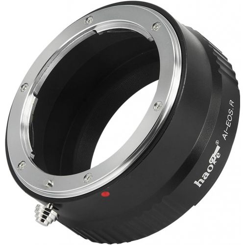  Haoge Manual Lens Mount Adapter for Nikon Nikkor F/AI/AIS/D Lens to Canon RF Mount R5 R6 Mirrorless Camera Such as Canon EOS R