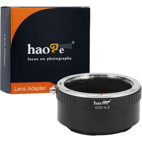  Haoge Manual Lens Mount Adapter for Canon EOS EF EFS EF-S Lens to Nikon Z Mount Mirrorless Camera Such as Z7II Z6II Z6 Z7