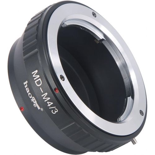  Haoge Manual Lens Mount Adapter for Minolta Rokkor MD MC Mount Lens to Olympus and Panasonic Micro Four Thirds MFT M4/3 M43 Mount Camera