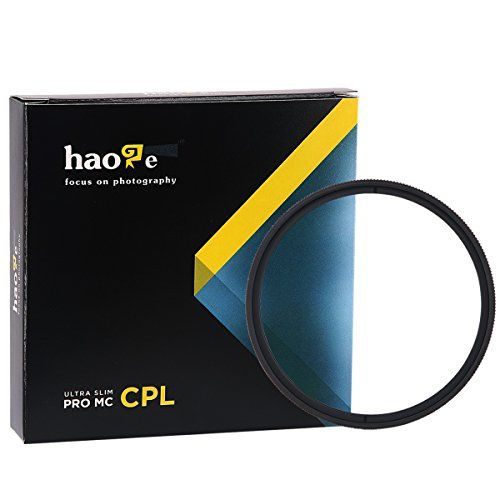  Haoge 37mm MC CPL Multicoated Circular Polarizer Polarizing Lens Filter for Canon Nikon Sony Minolta Pentax Olympus Panasonic Leica Zeiss Tamron Digital Camera DSLR Lens