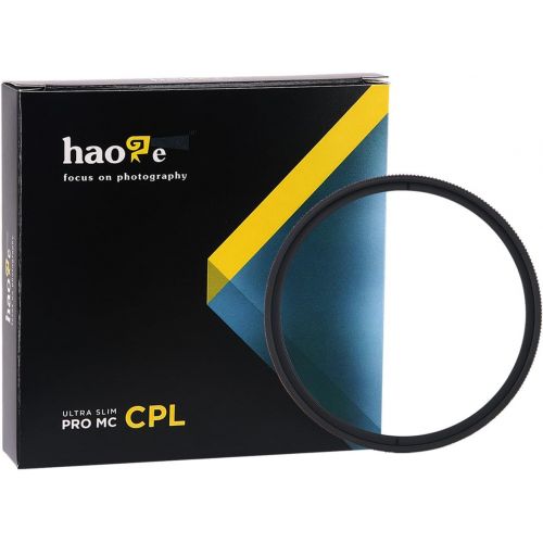  Haoge 37mm MC CPL Multicoated Circular Polarizer Polarizing Lens Filter for Canon Nikon Sony Minolta Pentax Olympus Panasonic Leica Zeiss Tamron Digital Camera DSLR Lens