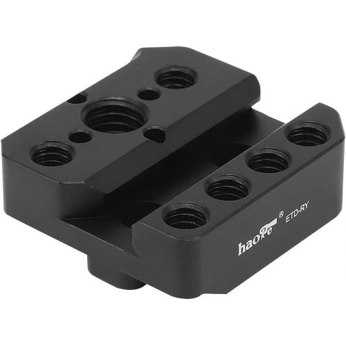  Haoge ETD-RY Mounting Plate Mount Holder Adapter for DJI Ronin-S Ronin-SC Ronin S SC Gimbal Stabilizer Built-in 1/4 3/8 Threaded ARRI NATO Rail Interface fit Monitor Handle Magic A