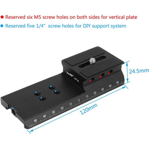  Haoge HRP-RS Camera Height Riser Quick Release Plate for DJI Ronin-S Ronin S Gimbal Stabilizer