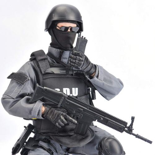  Haoun 1/6 Scale 12Inch Special Forces Action Figure SWAT Team Flexible Soldier Figure Model with Accessories Collection Military Toys for Kids Adults- SDU Model