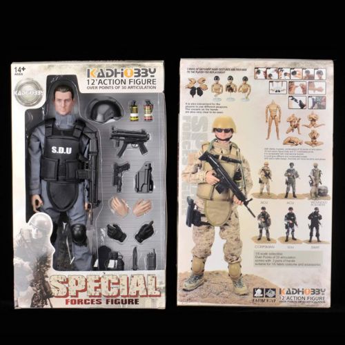  Haoun 1/6 Scale 12Inch Special Forces Action Figure SWAT Team Flexible Soldier Figure Model with Accessories Collection Military Toys for Kids Adults- SDU Model