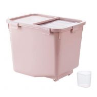 Haoun Rice Storage Container,22 lbs Airtight Food Storage Containers with Slide Lid for Kitchen - Nordic Pink