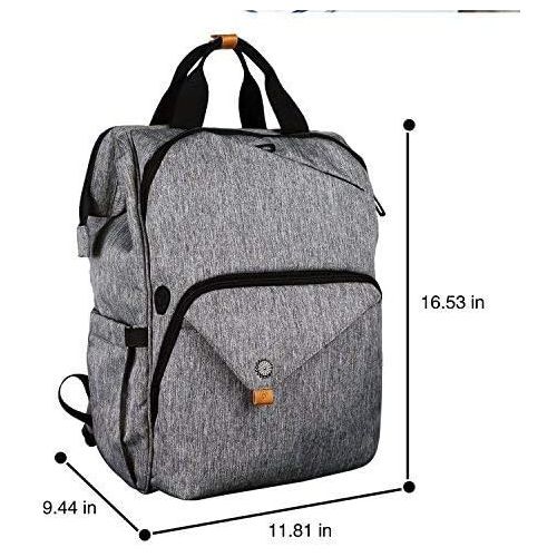  [아마존 핫딜] [아마존핫딜]Hap Tim Laptop Backpack 15.6/14/13.3 Inch Laptop Bag Travel Backpack for Women/Men Waterproof School Computer Bag Large Capacity Bookbag for College/Travel/Business (7651US-G)