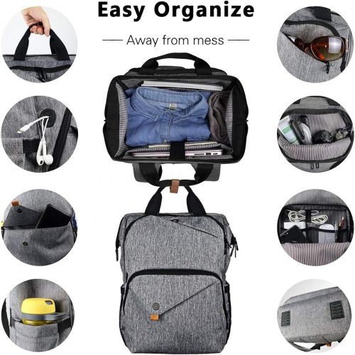  [아마존 핫딜] [아마존핫딜]Hap Tim Laptop Backpack 15.6/14/13.3 Inch Laptop Bag Travel Backpack for Women/Men Waterproof School Computer Bag Large Capacity Bookbag for College/Travel/Business (7651US-G)