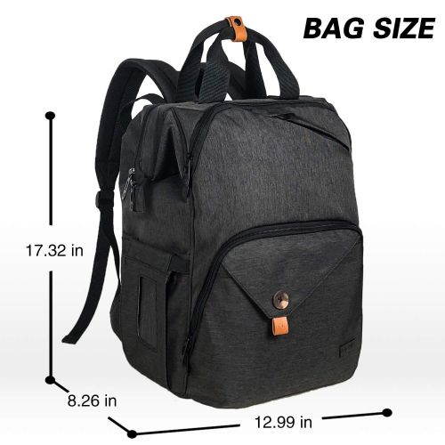  [아마존베스트]Hap Tim Diaper Bag Backpack,Large Capacity Travel Back Pack Maternity Baby Nappy Changing Bags,...