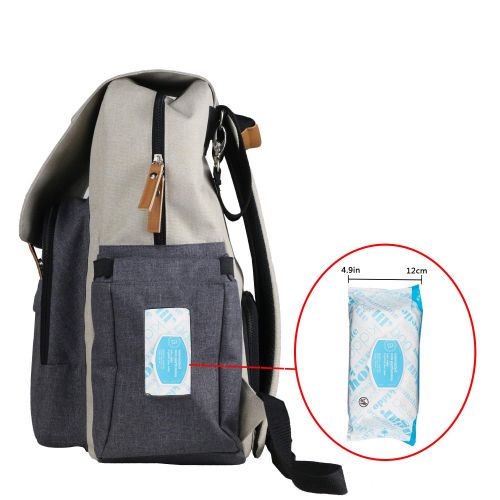  [아마존베스트]Hap Tim Diaper Bag Backpack Muilti-Function Waterproof Large Capacity Travel Diaper Backpack for...