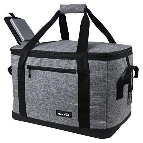  Hap Tim Soft Cooler Bag Lunch Bag 40 Can Waterproof Large Grocery Bags Soft Sided Collapsible Travel Cooler for Camping Hiking Beach Picnic BBQ Party