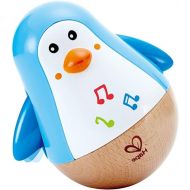 Hape Penguin Musical Wobbler | Colorful Wobbling Melody Penguin, Roly Poly Toy for Kids 6 Months+, Multicolor, 5'' x 2'' (E0331) , Blue