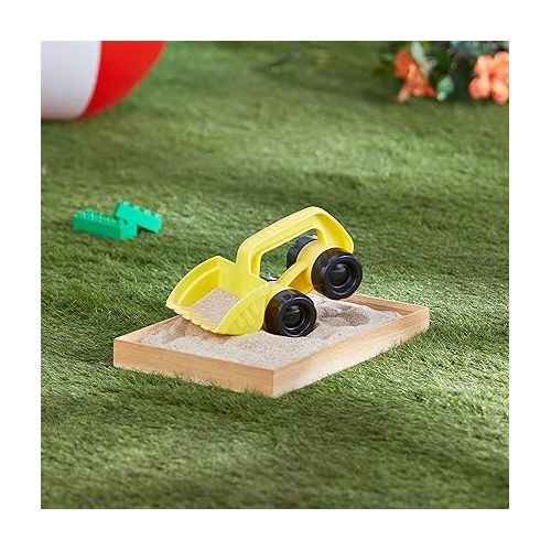  Hape Beach and Sand Toys Monster Digger Toys, Yellow, L: 9.1, W: 5.1, H: 5.3 inch