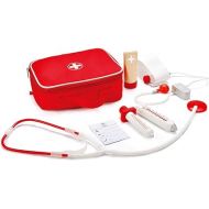 Award Winning Hape Doctor on Call Wooden Toddler Role Play and Accessory Set Red, L: 7.5, W: 3.1, H: 6.3 inch