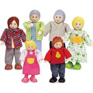 Happy Family Dollhouse Set by Hape Award Winning Doll Family Set, Unique Accessory for Kid’s Wooden Dolls House| Multicolor