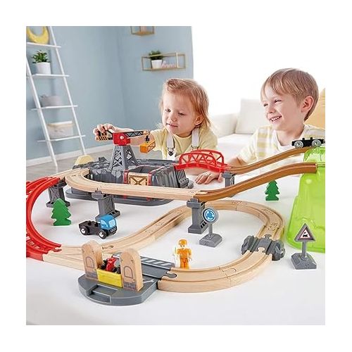  Hape Railway Bucket-Builder-Set L: 19.7, W: 31.5, H: 5.5 inch