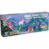 Hape Magic Forest Puzzle 1.5 Meter Long | 200 Pieces Colorful Giant Glow-in-The-Dark Enchanted Jigsaw, for Children 6+ Years