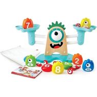 Hape Math Monster Scale Toy| 22 PCs CUTE Counting Math Toy| STEM Educational Learning Counting Math Games for Preschool