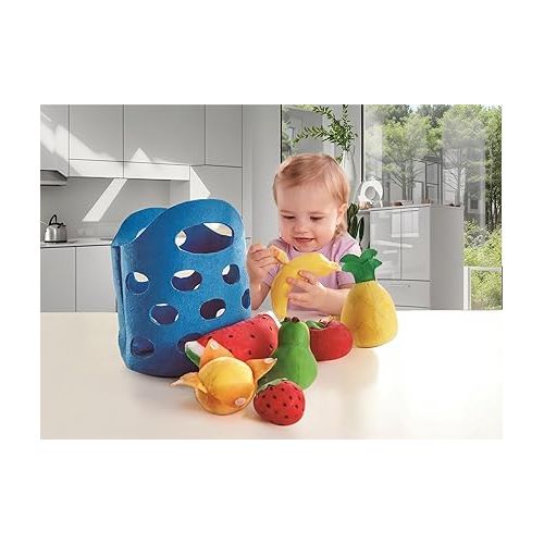  Hape E3169 Fruit Basket - Soft Food Accessories . Blue