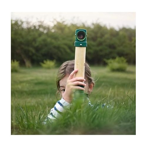  Hape Hide &-Seek Periscope| Bamboo & Plant Plastic Periscope for Hide &-Seek & Spy Games for Children Ages 5 & Up, Green (E5569), L: 2.2, W: 2.2, H: 11.8 inch