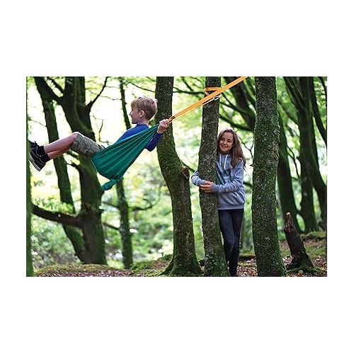  Hape Pocket Swing| Green Portable Hammock for Kids, Outdoor Children’S Swinging Chair, Easy Attach Mechanism for Ages 5+, 220 Lb Weight Capacity